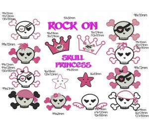 Stickserie - Skull Princess
